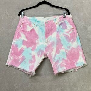 LEVI’S 501 Tie Dye ‘93 Pride Jean Shorts Men 31